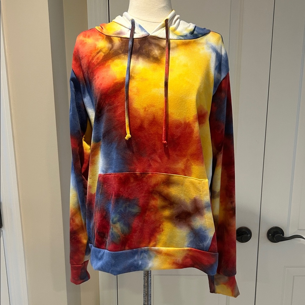 New Spring Haze Colorful Tie-Dye Hoodie